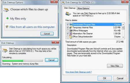 Disk Cleanup, فایلهای قابل حذف Disk Cleanup, فایلهای قابل حذف