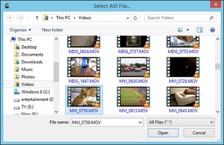 برنامه Avidemux برنامه اویدماکس, ویندوز 8