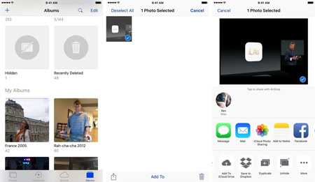 ترفندهای آیفون , مخفی کردن یک تصویر در اپ Photos در iOS 10