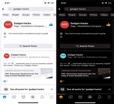نحوه فعال کردن حالت تاریک برای فیسبوک ، Dark Mode برای فیس بوک نحوه فعال سازی حالت تاریک در فیس بوک, فعال کردن حالت Dark mode در اپ فیسبوک