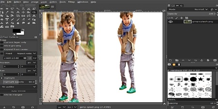 حذف پس زمینه ی تصویر در نرم افزار GIMP نرم افزار gimp چیست, آموزش کار با نرم افزار gimp, دانلود برنامه gimp برای کامپیوتر