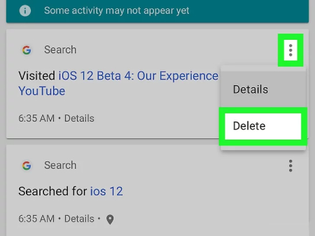 تاریخچه جستجوی حساب گوگل، تاریخچه جستجوی گوگل بررسی تاریخچه حساب گوگل در Android, تاریخچه کروم روی دسک تاپ