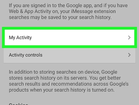 بررسی تاریخچه حساب گوگل در Android, تاریخچه کروم روی دسک تاپ