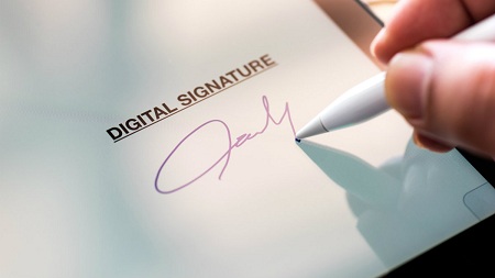 امضای الکترونیکی اسناد با Adobe Reader, اضافه کردن امضا به اسناد پی دی اف, برنامه امضا روی پی دی اف