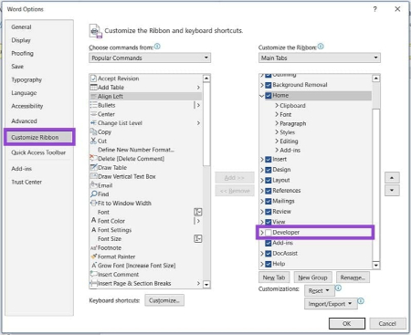 ساخت فرم پرشدنی در ورد, آموزش فرم پرشدنی در word