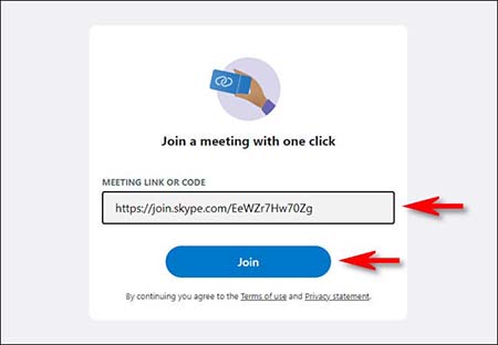  نحوه استفاده از Meet Now, استفاده از Meet Now