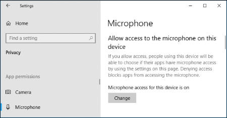 عدم کارکرد میکروفون در ویندوز 10, تنظیمات میکروفن را باز کنید