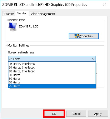 نحوه تغییر نرخ تازه سازی مانیتور در ویندوز 10, نرخ نوسازی چیست, تغییر رفرش ریت مانیتور