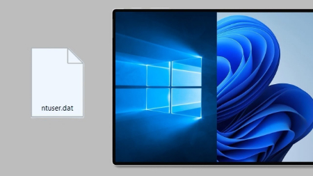 فایل ntuser.dat در ویندوز, محل ذخیره فایل NTUSER.DAT