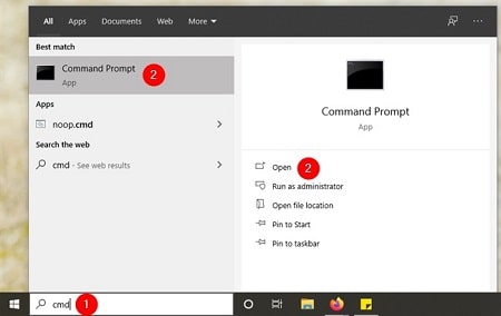 چگونه وارد command prompt ویندوز 10 شویم, Command Prompt در ویندوز 10, باز کردن Command Prompt در ویندوز 10