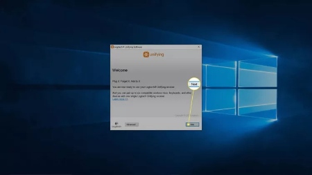 جفت کردن صفحه کلید لاجیتک, نحوه اتصال کیبورد بی سیم به کامپیوتر, نرم افزار Logitech Unifying را اجرا کنید