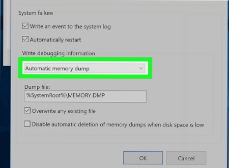  علت ارور memory dump, علت ارور dump کامپیوتر