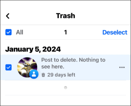 بازیابی پست های حذف شده در فیس بوک, پست حذف شده در فیس بوک را چگونه بازیابی کنیم