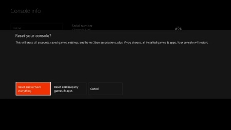 چگونه Xbox One خود را ریست کنید, reset and remove everything را انتخاب کنید