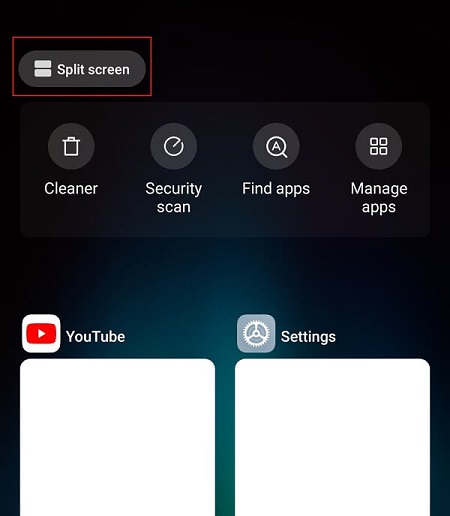 اجرای دو برنامه به صورت همزمان در اندروید, حالت Split Screen Mode, اجرای دو برنامه در تلفن های اندروید