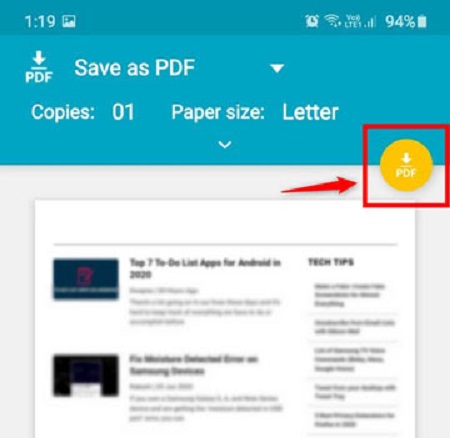 آموزش ذخیره وب سایت به‌صورت فایل PDF در ویندوز, آموزش ذخیره صفحات وب به صورت PDF, ذخیره وب سایت به صورت فایل PDF