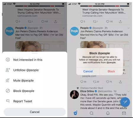 حساب کاربری مسدود شده در توییتر خصوصی کردن حساب X (توییتر), تنظیمات حریم خصوصی X