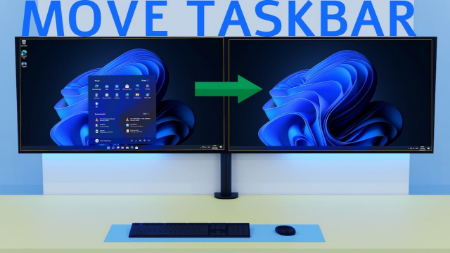 انتقال Taskbar به مانیتور دیگر, تنظیمات Multiple Displays ویندوز ۱۱