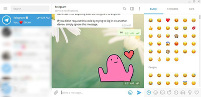 کار با تلگرام در کامپیوتر, استفاده از تلگرام تحت وب