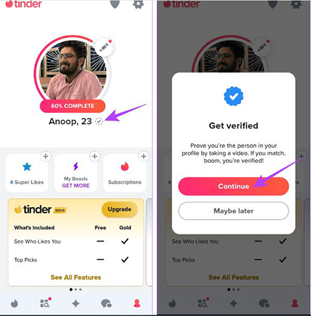 چگونه در Tinder لایک بیشتری دریافت کنید, تیندر