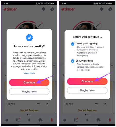 چگونه در Tinder لایک بیشتری دریافت کنید, تیندر