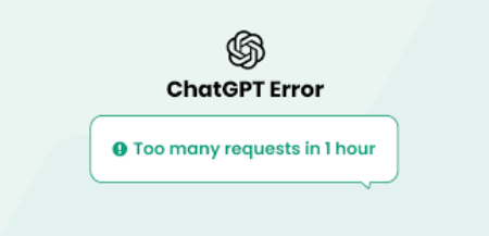 خطای  Too Many Requests in 1 Hour در ChatGPT, راههای رفع خطای Too Many Requests in 1 Hour