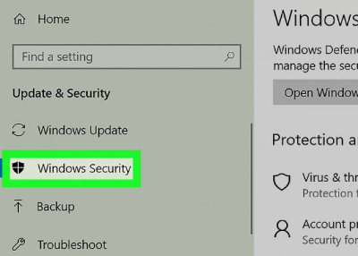  چگونگی فعال windows defender, مشکل windows defender