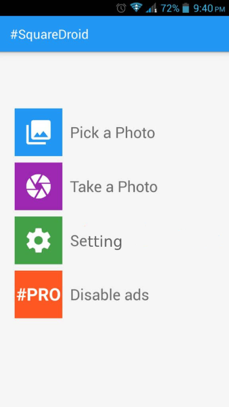 اپلیکیشن SquareDroid:Full Photo/No Crop عکس پروفایل واتس آپ, قرار دادن عکس واتس آپ بدون برش