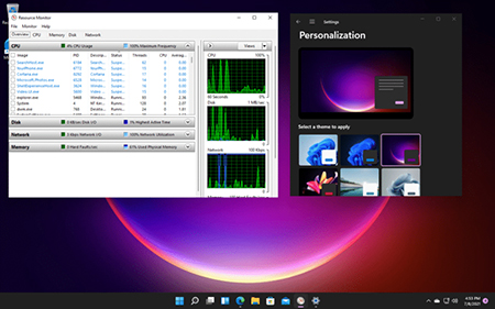 نمایش میزان استفاده CPU, نمایش دمای cpu در ویندوز 11, مشاهده میزان استفاده از CPU در ویندوز 11