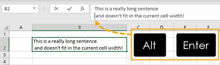  wrap text در اکسل, بسته بندی متن در اکسل, کاربرد wrap text در ورد