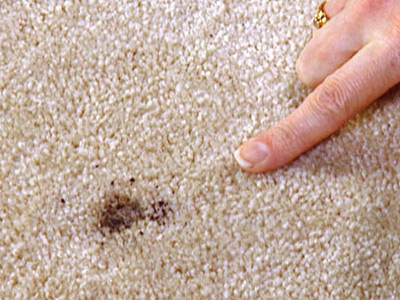 راههای از بین بردن سوختگی فرش, تمیز کردن فرش