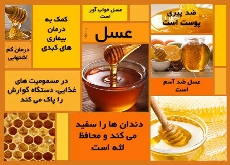 آشنایی با انواع عسل,خواص دارویی عسل