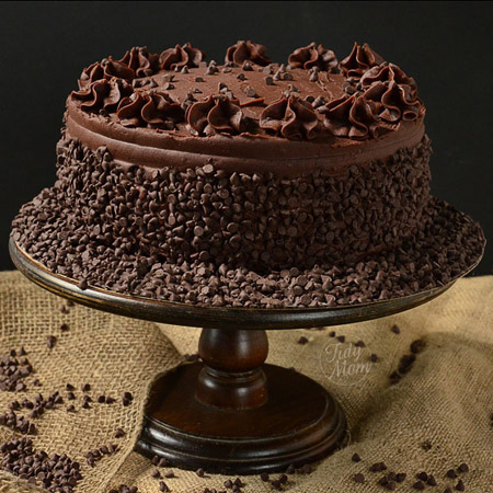 تزیین کیک شکلاتی ساده,تزئین کیک شکلاتی,عکس تزیین کیک شکلاتی