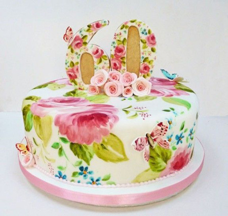 نقاشی روی کیک تولد,طرز نقاشی روی کیک,کشیدن نقاشی روی کیک