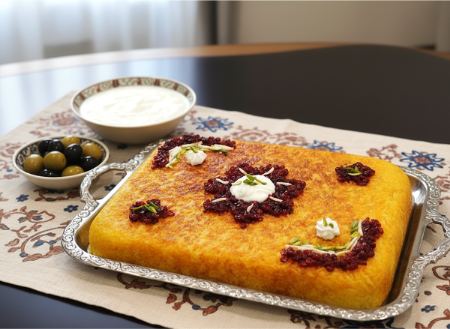 روش پخت ته چین مرغ زعفرانی مجلسی روش پخت ته چین مرغ زعفرانی مجلسی