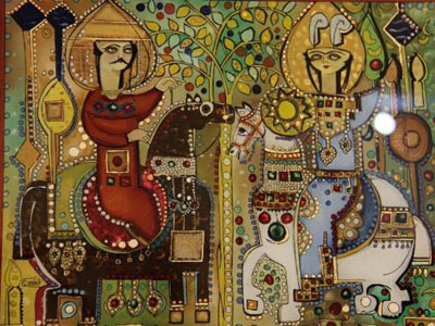 آموزش نقاشی پشت شیشه, هنرهای دستی ایران