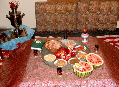 مراسم شب چله , آیین کهن 