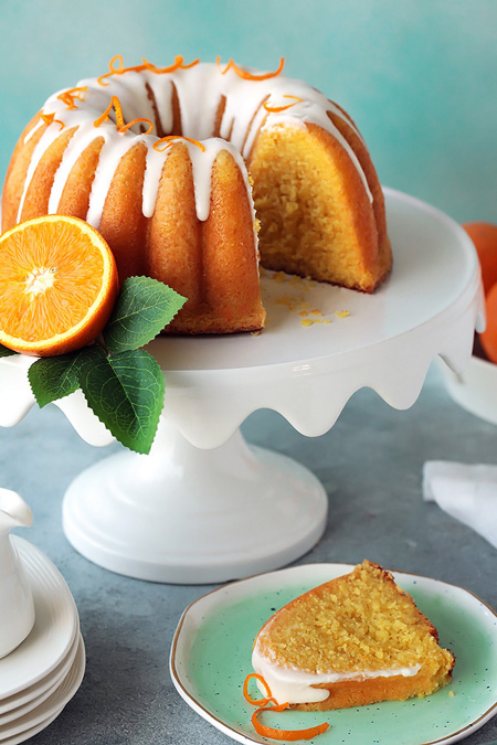 طرز پخت کیک پرتقالی با آرد ذرت, روش های پخت کیک با آرد ذرت