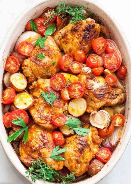 طرز تهیه خوراک مرغ و سیب زمینی