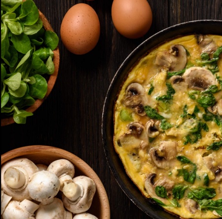 طرز تهیه ی املت قارچ, طرز تهیه املت قارچ و پیازچه, مواد لازم املت قارچ رژیمی