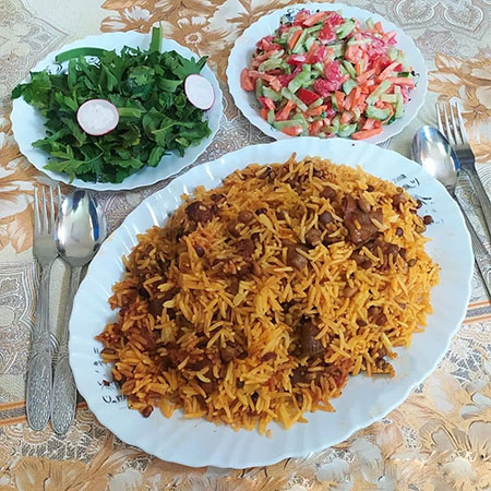 غذای رژیمی با برنج, پلو اسفندی, پلو اسفندی شیرازی