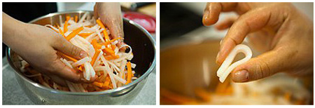 طرز درست کردن ترشی هویج و ترب سفید,تهیه ترشی هویج و ترب سفید