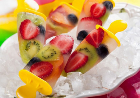 بستنی یخی با میوه,درست کردن بستنی یخی با میوه