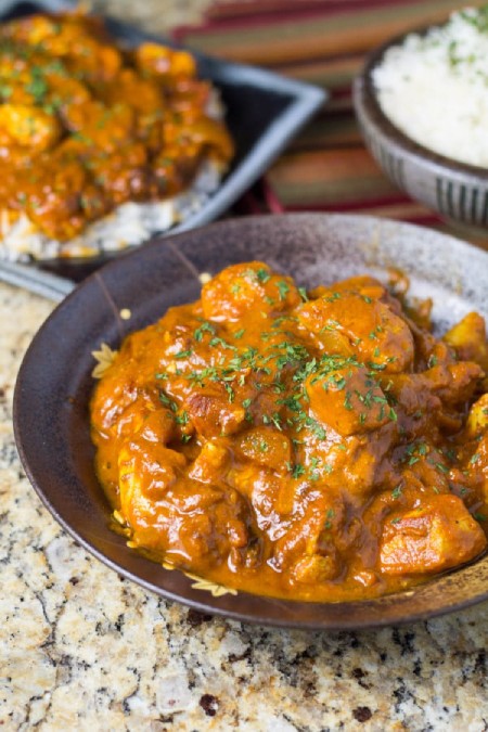 خورشت مرغ و ماست هندی