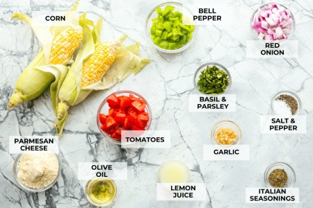 مواد لازم برای درست کردن سالاد ذرت ایتالیایی طرز درست کردن سالاد ذرت ایتالیایی رژیمی