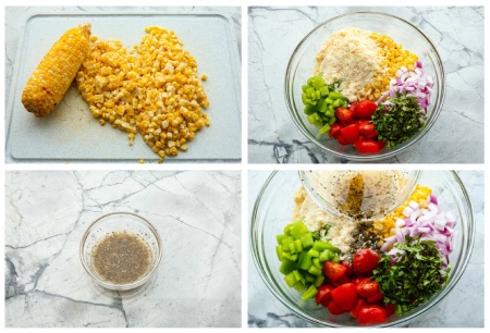مراحل تهیه سالاد ذرت ایتالیایی نکاتی برای تهیه سالاد ذرت ایتالیایی