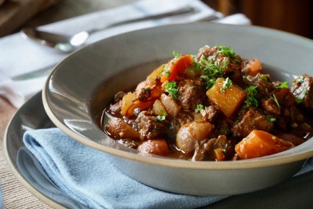 خوراک گوشت با سبزیجات