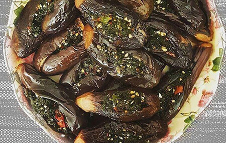 طرز درست كردن ترشي بادمجان شكم پر,ترشی بادمجان شکم پر ساده