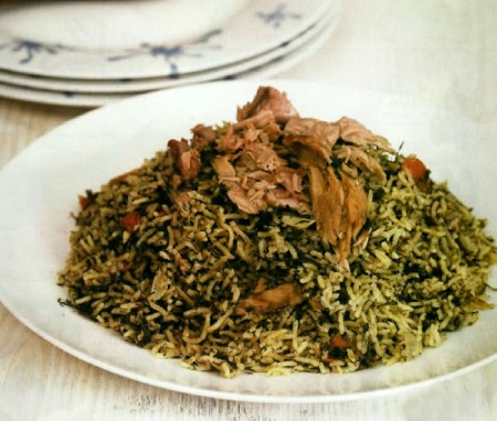طرز پخت پلو بندری