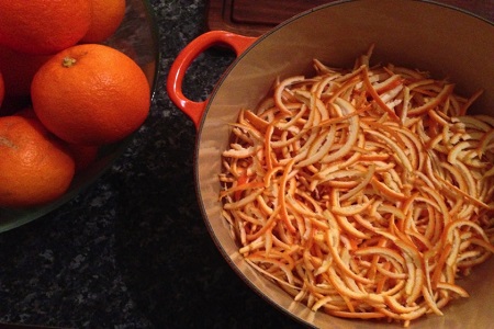 مربای نارنج, طرز تهیه مربای نارنج, مربای نارنج رشته ای